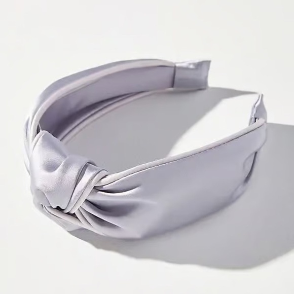Anthropologie Accessories - NWT Anthropologie Lavender Purple Everly Knot Satin Wide Headband